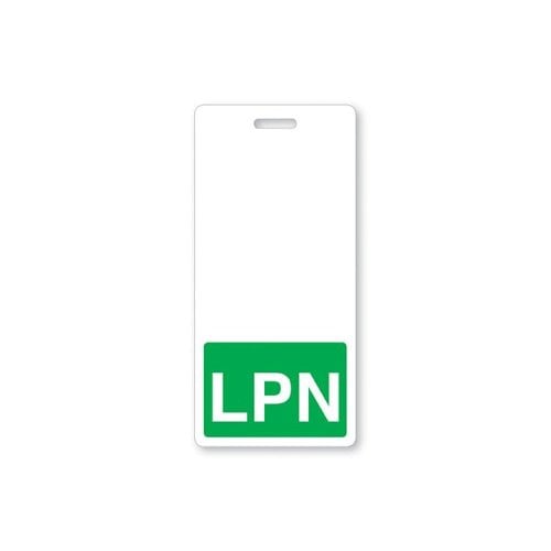LPN Badge Buddies (Green Bar/White Text) - 25pk