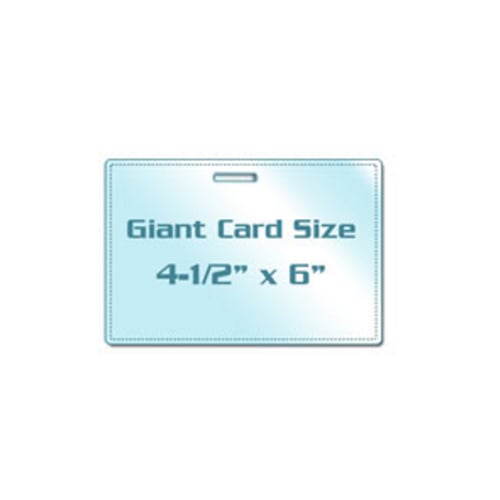 5MIL Giant 4-1/2" x 6" Laminating Pouches with Long Side Slot - 100pk