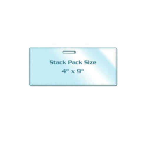 7MIL Stack Pack 4" x 9" Laminating Pouches with Long Side Slot - 100pk