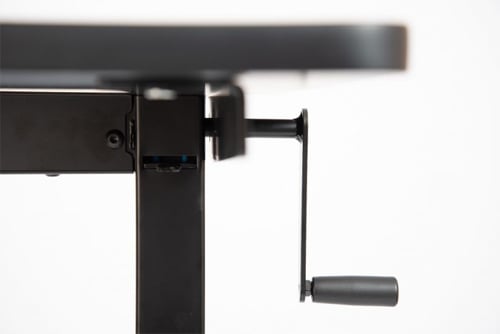 Luxor  60" High Speed Crank Adjustable Black Oak Stand Up Desk- STANDCF60-BK/BO