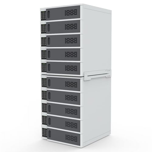 Luxor 10-Bay Charging Locker for Mobile Devices - LLTSW10-G