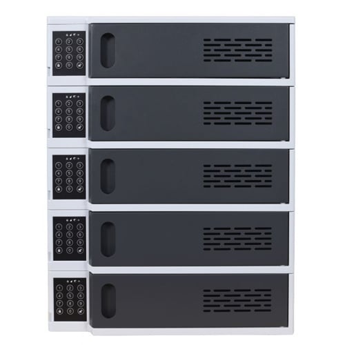 Luxor 10-Bay Charging Locker for Mobile Devices - LLTSW10-G