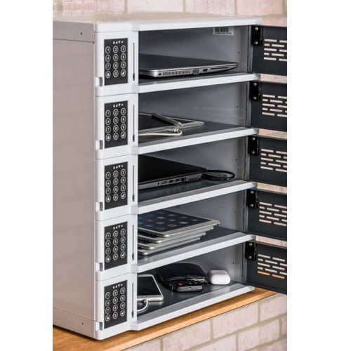 Luxor 10-Bay Charging Locker for Mobile Devices - LLTSW10-G