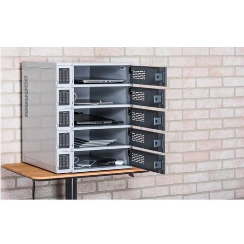 Luxor 10-Bay Charging Locker for Mobile Devices - LLTSW10-G