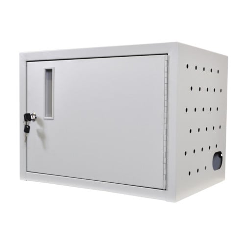 Luxor 12 Tablet and Laptop  Wall/Desk Charging Box with USB Outlet - LLTMWUSB12-G
