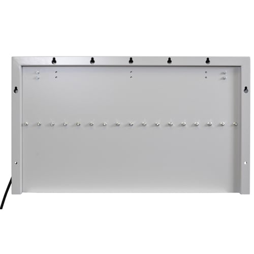 Luxor 16 Tablet and Laptop Wall/Desk Charging Box with USB Outlet - LLTMWUSB16-G