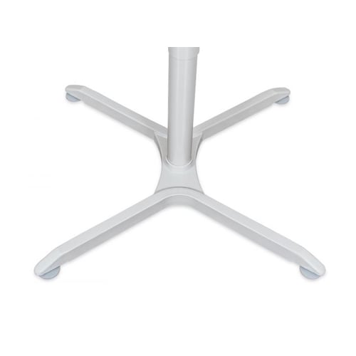 Luxor 32" Pneumatic Height Adjustable Caf�� White Round Table - LX-PNADJ-32RD