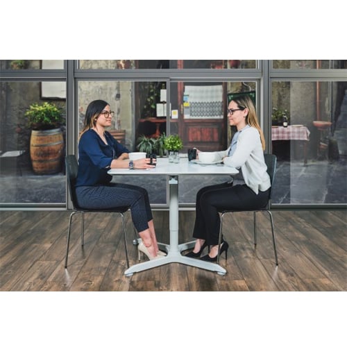 Luxor Pneumatic Height Adjustable Caf�� Square Round Tables