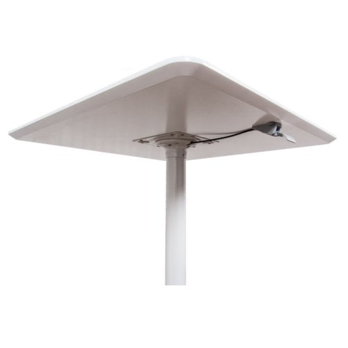 Luxor 36" Square Pneumatic Height Adjustable Caf�� Table - LX-PNADJ-36SQ