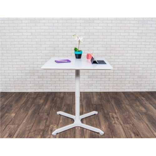 Luxor 36" Square Pneumatic Height Adjustable Caf�� Table - LX-PNADJ-36SQ