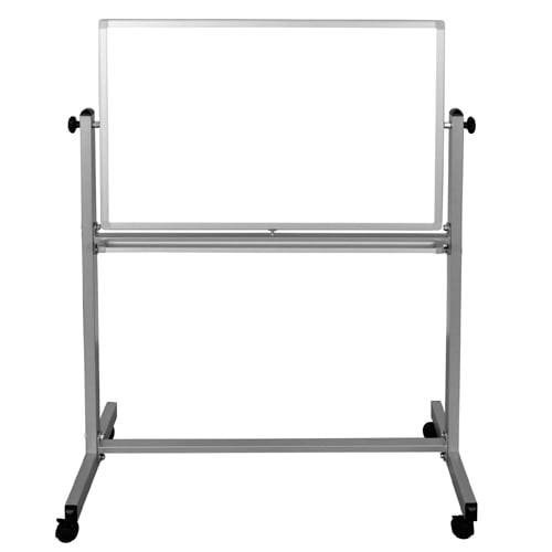 Luxor 36" x 24" Reversible Magnetic Steel Mobile Whiteboard