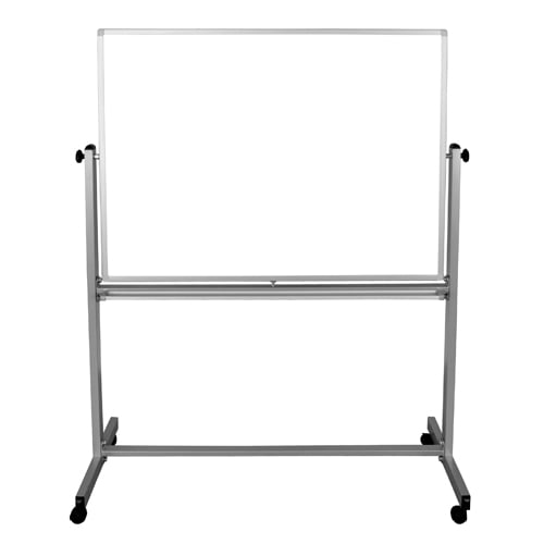 Luxor 48" x 36" Reversible Magnetic Steel Mobile Whiteboard