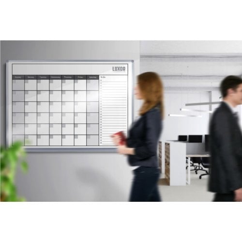 Luxor 48" x 36" Magnetic Whiteboard Monthly Calendar