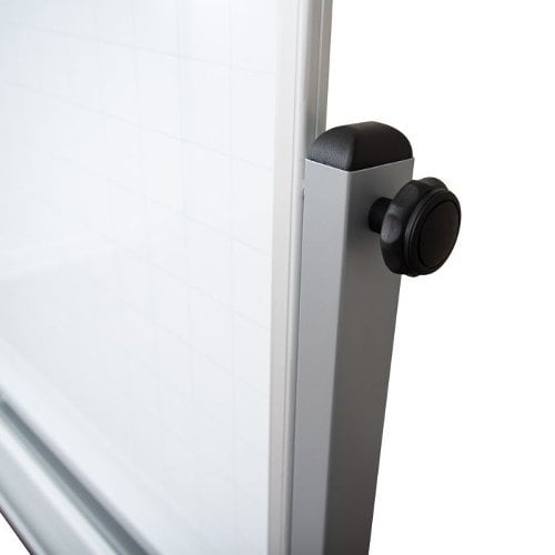 Luxor 48" x 36" Mobile Magnetic Double-Sided Ghost Grid Whiteboard
