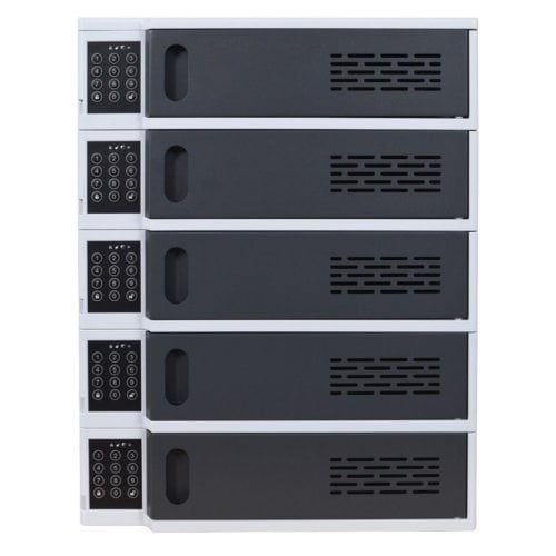 Luxor 5-Bay Charging Locker for Mobile Devices - LLTSW5-G