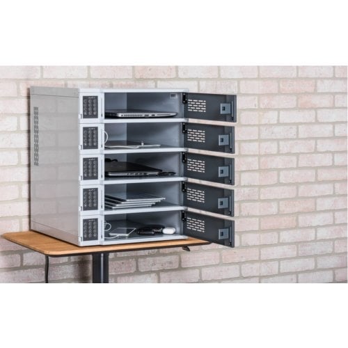 Luxor 5-Bay Charging Locker for Mobile Devices - LLTSW5-G