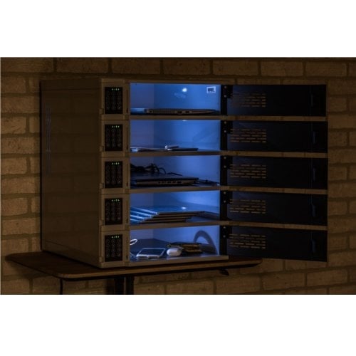 Luxor 5-Bay Charging Locker for Mobile Devices - LLTSW5-G