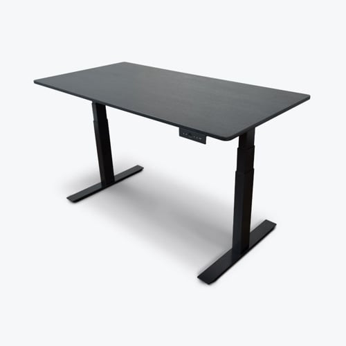 Luxor 60" 3-Stage Dual-Motor Electric Black Oak Stand Up Desk- STANDE-60-BK/BO