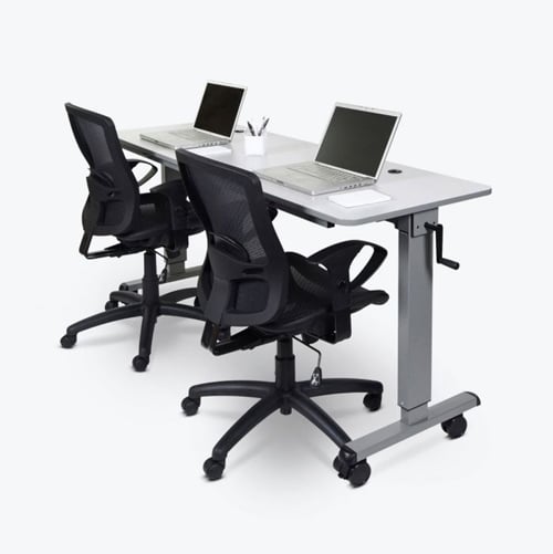 Luxor 60" Adjustable Flip-Top Table Sit/Stand Desk - STAND-NESTC-60