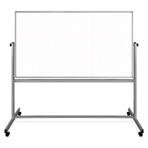 Luxor Mobile Magnetic Double-Sided Ghost Grid Whiteboards
