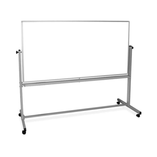 Luxor 72" x 48" Reversible Mobile Steel Magnetic Whiteboard