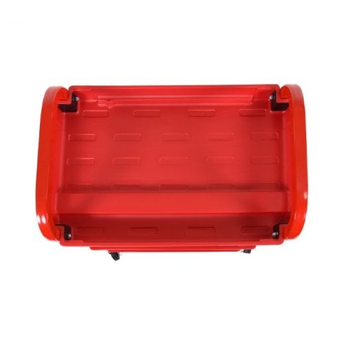 Luxor ATC332 Red Adjustable-Height 3-Tub Shelves Utility Cart