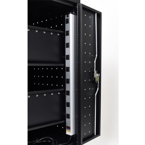 Luxor Black 18 Tablet and Laptop Computer Charging Cart - LLTP18-B