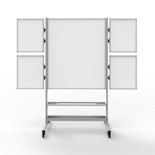 Luxor Collaboration Station Two-Sided Magnetic Mobile Whiteboard