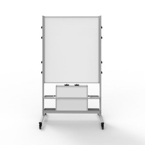 Luxor Collaboration Station Two-Sided Magnetic Mobile Whiteboard