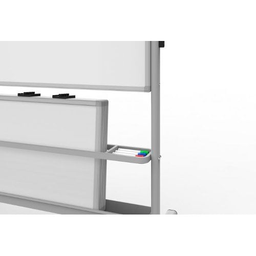 Luxor Collaboration Station Two-Sided Magnetic Mobile Whiteboard