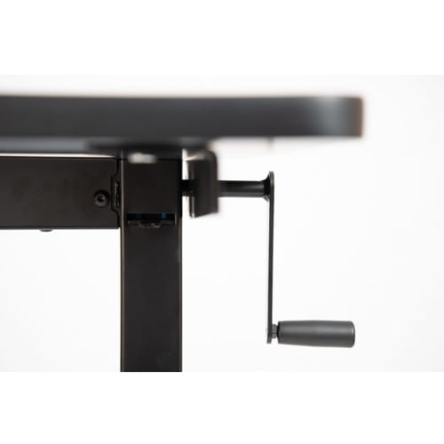 Luxor 48" Dark Walnut High-Speed Crank Adjustable Stand Up Desk - STANDCF48-BK/DW