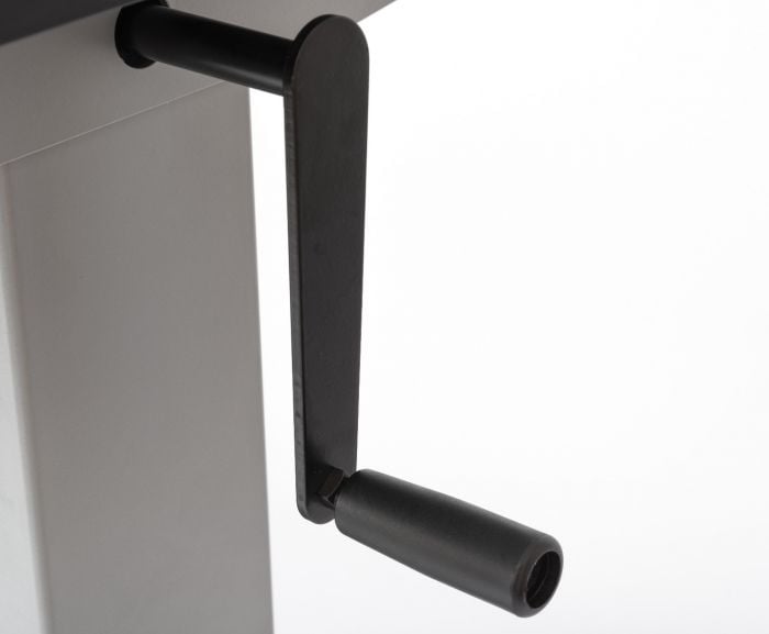 Luxor 48" Black Oak High-Speed Crank Adjustable Stand Up Desk - STANDCF48-AG/BO
