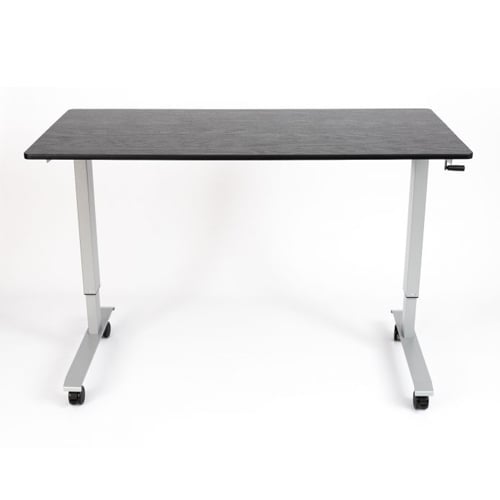 Luxor 60" Black Oak High-Speed Crank Adjustable Stand Up Desk - STANDCF60-AG/BO