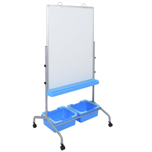 Luxor L330 Classroom Whiteboard Stand with Storage Bins