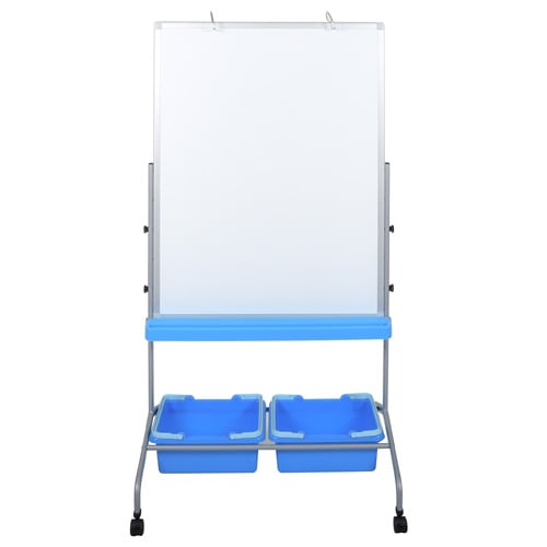 Luxor L330 Classroom Whiteboard Stand with Storage Bins