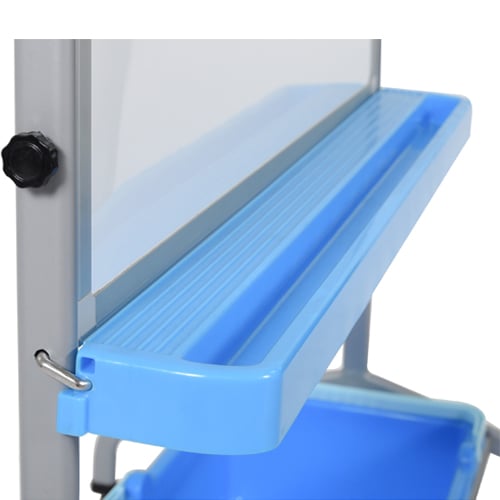 Luxor L330 Classroom Whiteboard Stand with Storage Bins