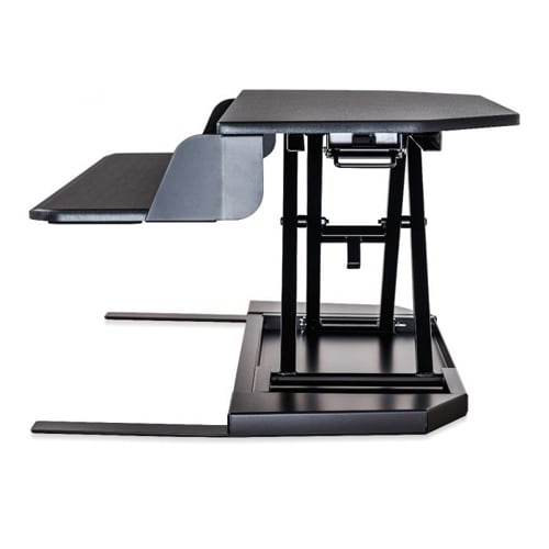 Luxor Level Up Corner Pro ��� Standing Desk Converter (Black)