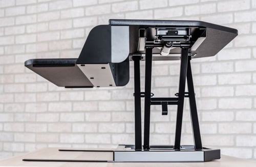 Luxor Level Up Corner Pro ��� Standing Desk Converter (Black)
