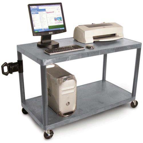 Luxor LEW28 Gray Laminator Work Center Cart