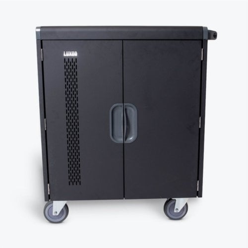 Luxor LLTS32-B Black 32 Chromebook/Laptop/Tablet Smart Charging Cart