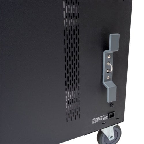 Luxor LLTS32-B Black 32 Chromebook/Laptop/Tablet Smart Charging Cart