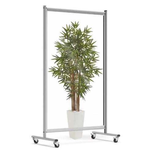 Luxor Mobile Clear Acrylic Room Divider / Sneeze Guard