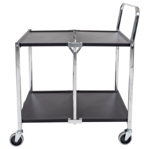 Luxor MSCC-2 Two-Shelf Collapsible Metal Cart