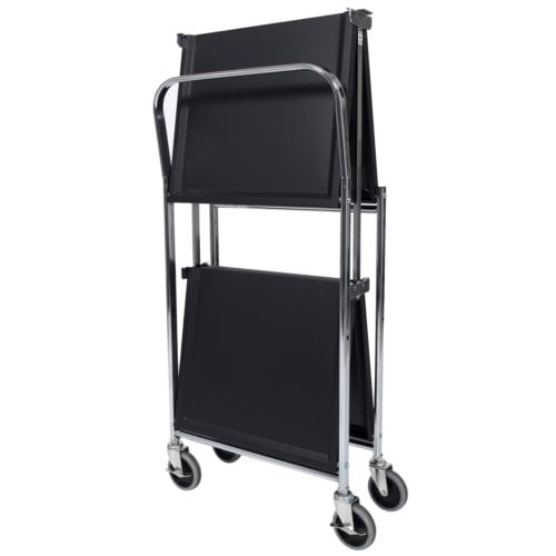 Luxor MSCC-2 Two-Shelf Collapsible Metal Cart