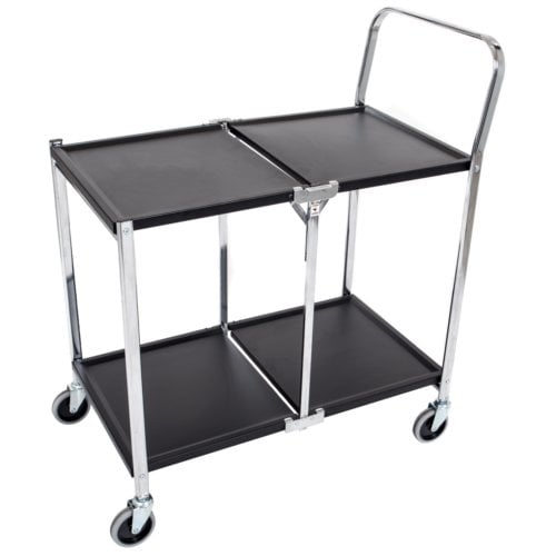 Luxor MSCC-2 Two-Shelf Collapsible Metal Cart