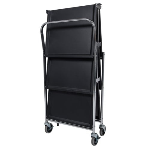 Luxor MSCC-3 Three-Shelf Collapsible Metal Cart
