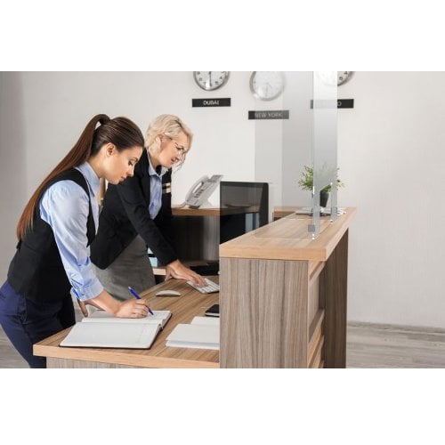 Luxor RECLAIM Clear Acrylic Freestanding Counter Sneeze Guards