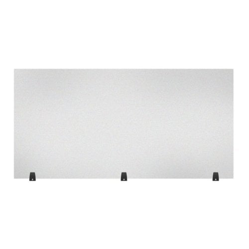 Luxor RECLAIM Frosted Acrylic 60" x 30" Tabletop Sneeze Guard Desk Divider