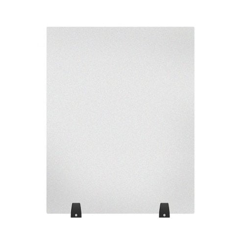 Luxor RECLAIM Frosted Acrylic Tabletop Sneeze Guard Desk Dividers