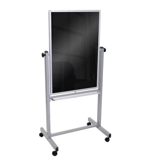 Luxor Reversible 30" x 40" Steel Magnetic Mobile Blackboard